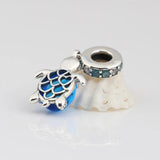 S925 Silver Turtle Pendant Charm for Bracelet Bangle, DIY Jewelry