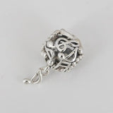 S925 Silver Music Treble Cle Dangle Charm for Women Bracelet
