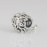 S925 Silver Music Treble Cle Dangle Charm for Women Bracelet