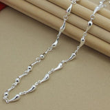 925 Silver Water Drop Necklace Charm Jewelry Wedding