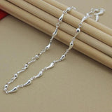 925 Silver Water Drop Necklace Charm Jewelry Wedding