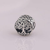 S925 Silver Bead Family Roots Charm for Bracelet DIY Jewelry