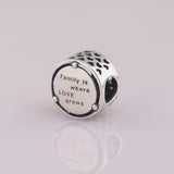 S925 Silver Bead Family Roots Charm for Bracelet DIY Jewelry