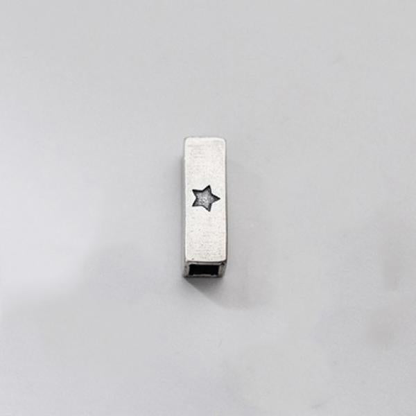 925 Sterling Silver Square Stars Moon Bead Charm for DIY Jewelry
