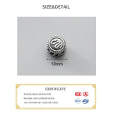 925 Sterling Silver Zodiac Animals Loose Bead DIY Jewelry Accessory