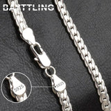 S925 Sterling Silver Gold/Silver 8/18/20/24 Inch Side Chain Necklace