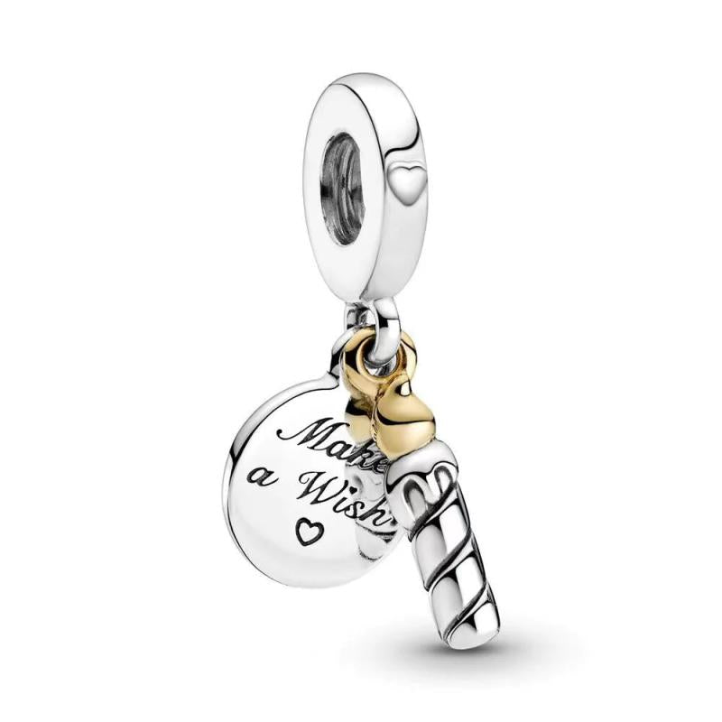 925 Silver Family Tree Dangle Charm Bead for Bracelet Necklace