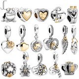 925 Silver Family Tree Dangle Charm Bead for Bracelet Necklace