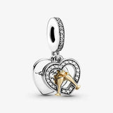 925 Silver Family Tree Dangle Charm Bead for Bracelet Necklace