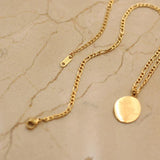 Strelitzia Pendant Necklace Plated Chain Flower Necklace