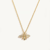 925 Silver Bee Necklace Choker For Women Clavicle Chain