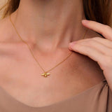 925 Silver Bee Necklace Choker For Women Clavicle Chain