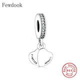 925 Silver Charm Bracelet Forever & Always Bead for Women