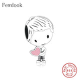 925 Sterling Silver Boy And Girl Bead For Women Wedding DIY