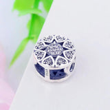 925 Silver Heart Zircon Bead for Pan Charm Bracelet