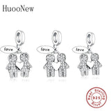 925 Silver Sibling Love Charm Bracelet Bead