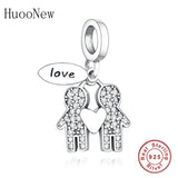 925 Silver Sibling Love Charm Bracelet Bead