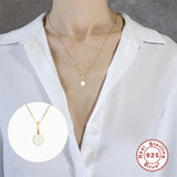 925 Silver Pearl Necklace for Women