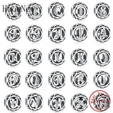 925 Silver Initial Letter Alphabet Bead Jewelry Making Berloque Craft