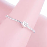 925 Silver Zircon Bead Stopper Clips for Charm Bracelet