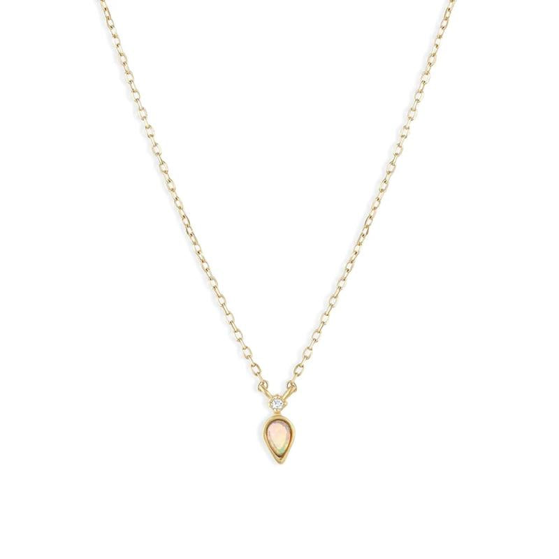 Heart-shaped Opal Choker Necklace for Women