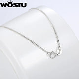 925 Silver Link Chains Necklace for Pendant Charm S925 Gift