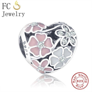 925 Silver Spring Flower Beads for Bracelet Making