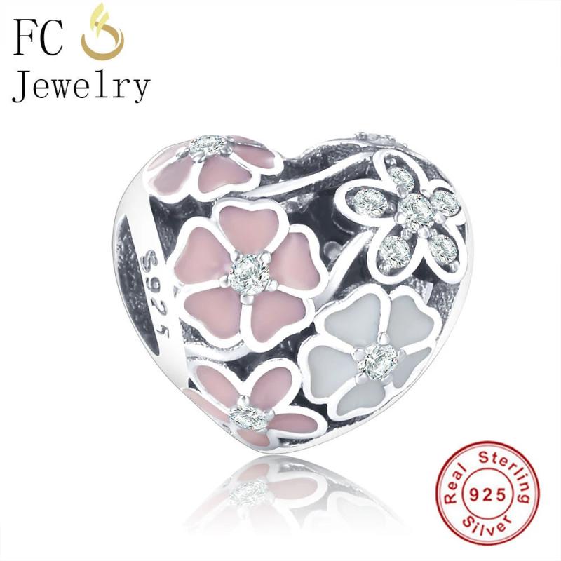 925 Silver Spring Flower Beads for Bracelet Making