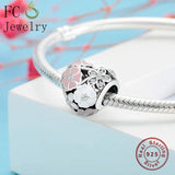 925 Silver Spring Flower Beads for Bracelet Making