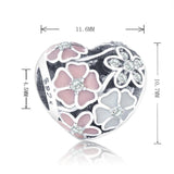 925 Silver Spring Flower Beads for Bracelet Making