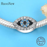 925 Silver Evil Eye Zircon Charm Bracelet