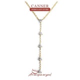 Sterling Silver Tassel Chain Necklace Rock Punk Long Chain Wedding Jewelry