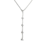 Sterling Silver Tassel Chain Necklace Rock Punk Long Chain Wedding Jewelry