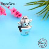 925 Silver Baby Cactus Hugs Bead European Charm Bracelet