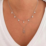 925 Silver Snake Pendant Long Necklace Adjustable Length Jewelry