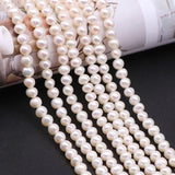 8mm Natural Pearl 925 Sterling Silver Chain Necklace Woman