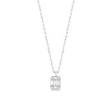 Crystal Zircon Necklace 925 Sterling Silver Long Chain Wedding Jewelry