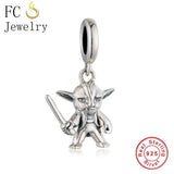 925 Sterling Silver Enamel Helmet Hat Bead for Bracelet Making