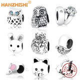 925 Silver Animal Charms for Bracelet Necklace DIY