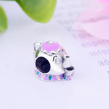 Teapot Charms Enamel Sterling Silver Beads