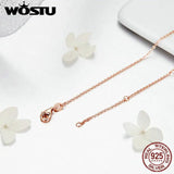 925 Sterling Silver Rose Beaded Necklace Chain For Pendant Necklace