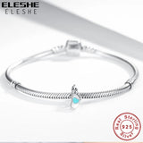 Baby Feet Heart Bead 925 Sterling Silver Charm for DIY Jewelry