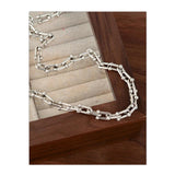 925 Silver Choker Necklace Wide Fine Jewelry Wedding Party