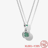 925 Silver Carriage Heart Wings Pendant Necklace Cable Chain