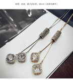 Crystal Austrian 925 Silver Necklace for Women