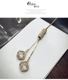 Crystal Austrian 925 Silver Necklace for Women
