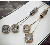 Crystal Austrian 925 Silver Necklace for Women