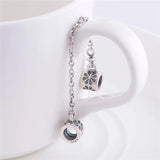 925 Sterling Silver Screw Lock Safety Chain Charm Beads