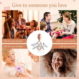 Rose MOM Charm Bead Silver Zircon Silver Plating Bracelet Pendant