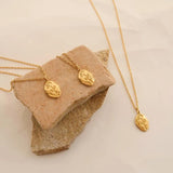 Oval Plate Engraving Rose Flower Pendant Necklace Stainless Steel